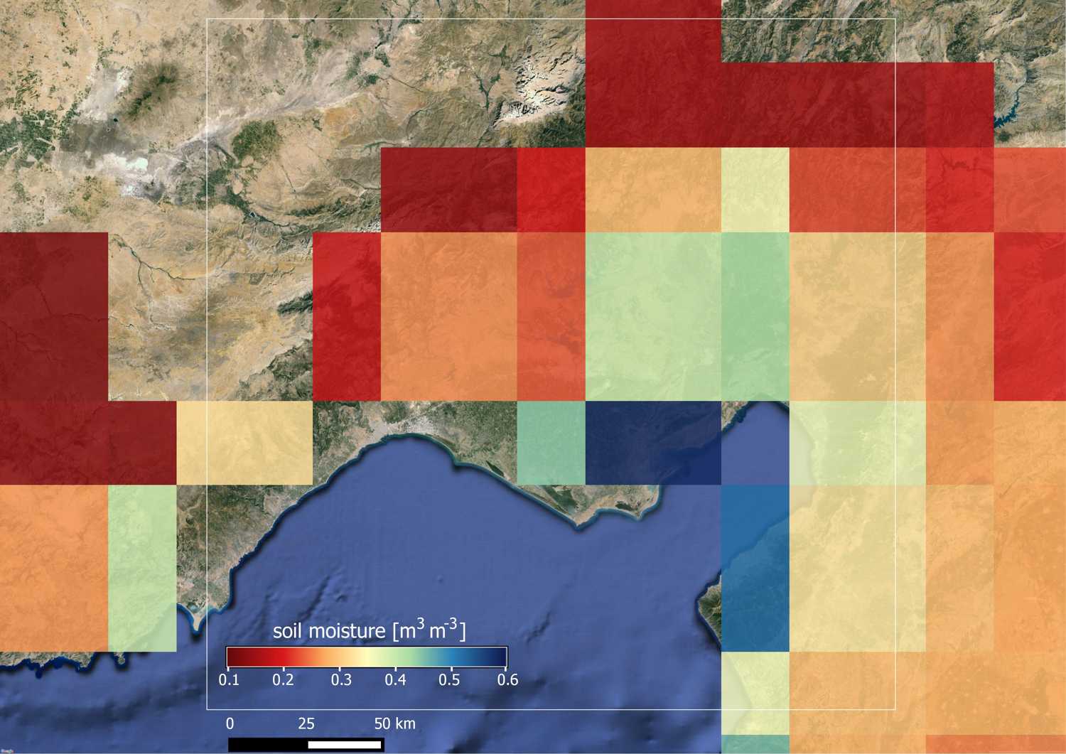 This is the current best practise applied to an area in Turkey. No good for operational services