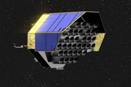 Artist impression van ruimtetelescoop Plato, die onderzoek gaat doen naar exoplaneten--een van de onderzoeksgebieden die een impuls krijgen in Zuid-Holland. Credit: CNES.