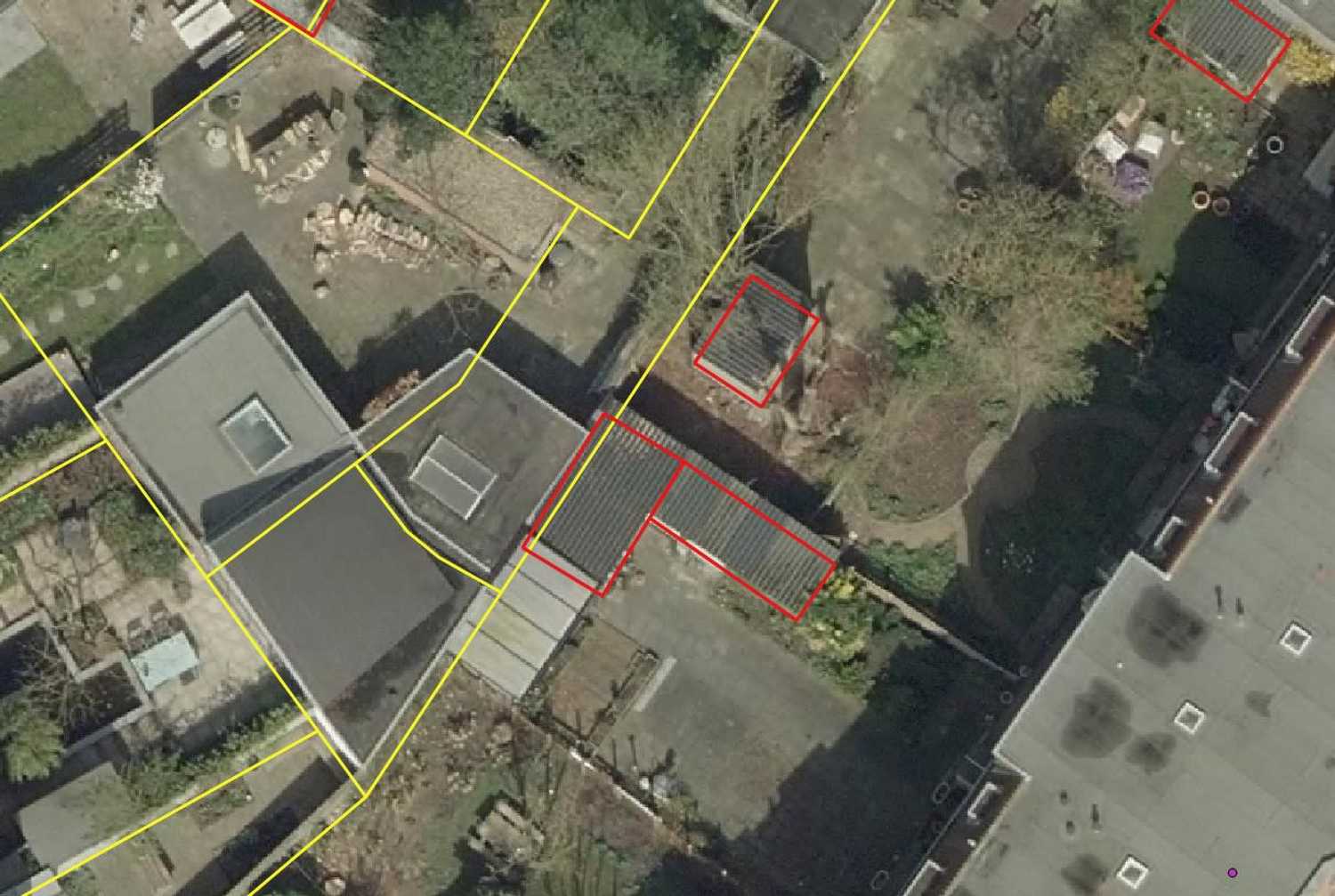 Satellite imagery is used to identify and monitor asbestos-containing roofs