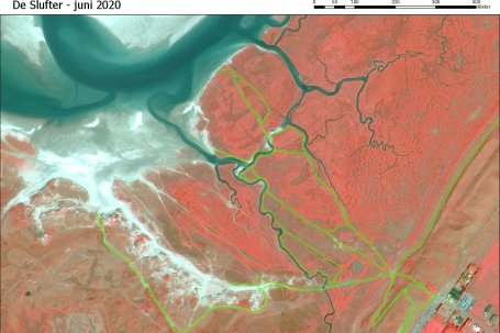 Het Satellietdataportaal is gebruikt voor een les over geomorfologie en stromingspatronen van rivieren.