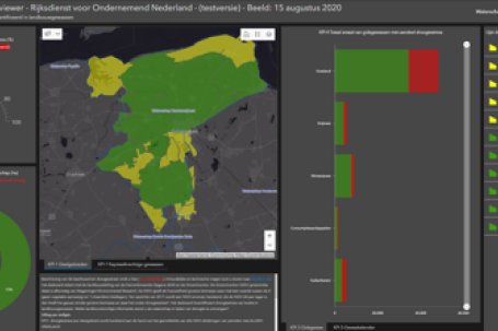 De waterbehoefte rondom Groning in kaart gebracht op 15 augustus 2020