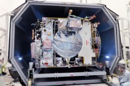 ESA's nieuwe ruimtesonde JUICE op weg naar testcentrum ESTEC in Noordwijk. | Bron: AIRBUS